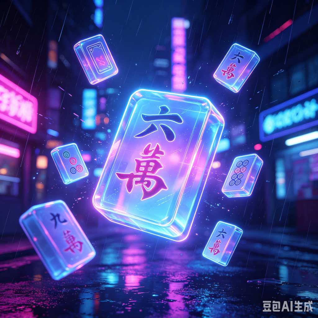 artistic mahjong tiles set