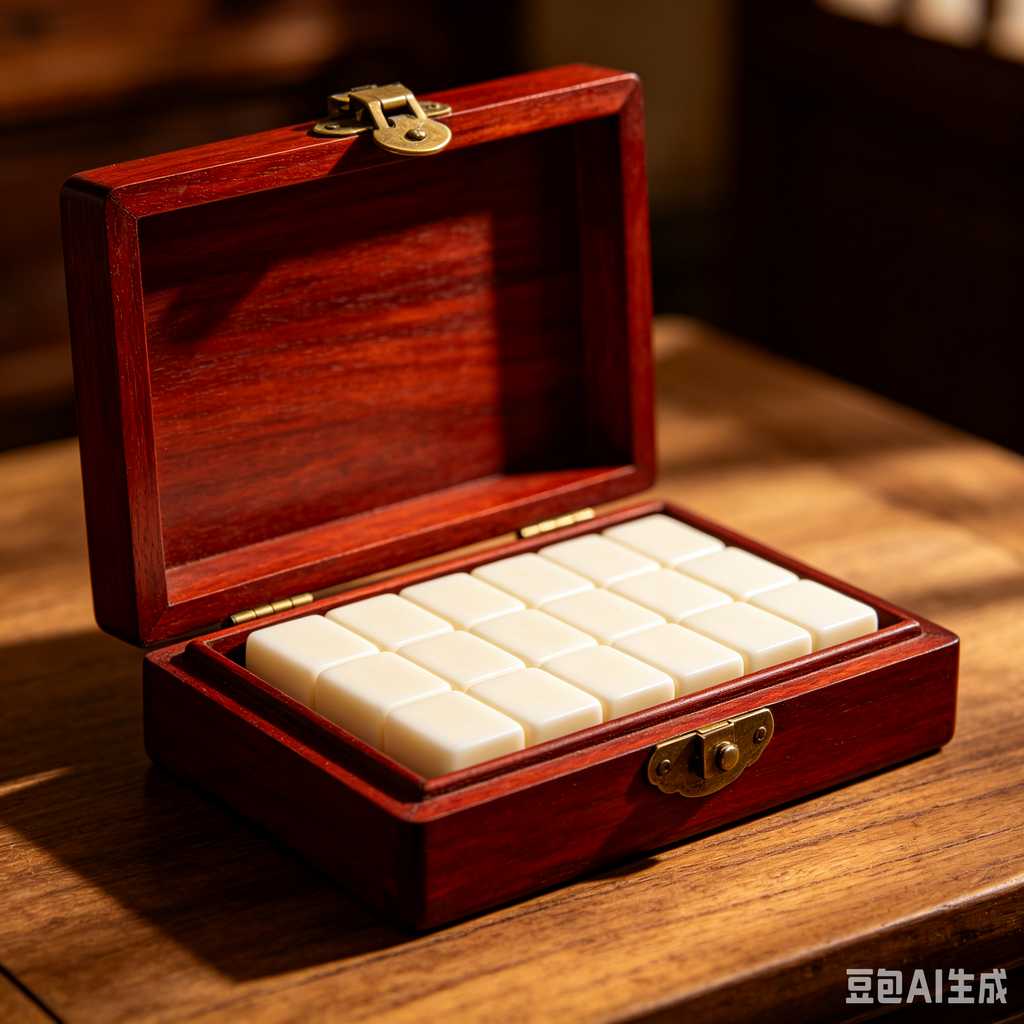 color box mahjong set packing