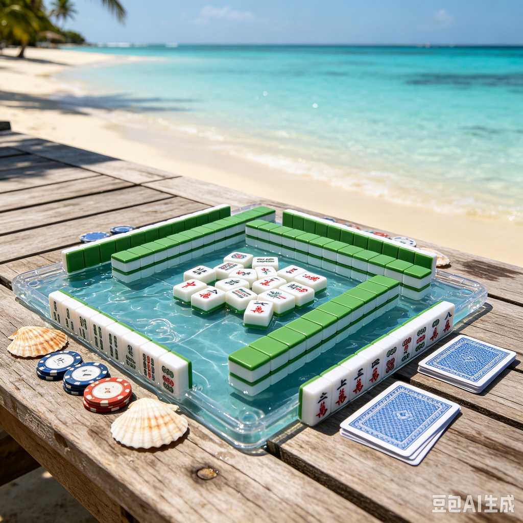 transparent mini mahjong set